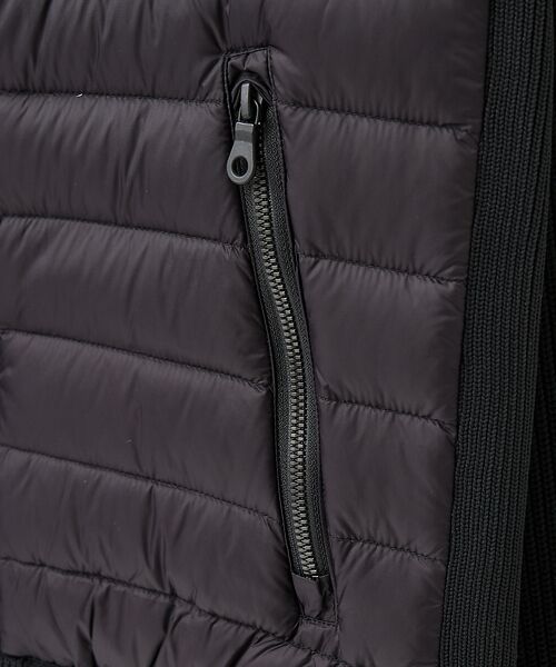 DESIGNWORKS / デザインワークス ダウンジャケット・ベスト | ニットコンビ　ダウンフード タフタ ブルゾン | 詳細7