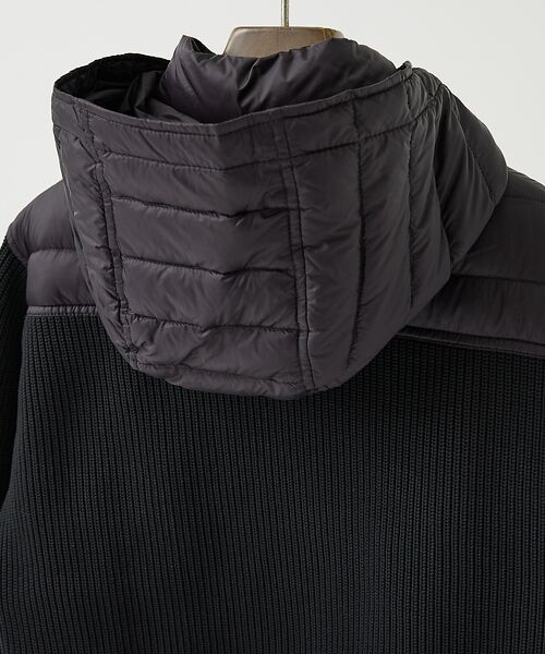 DESIGNWORKS / デザインワークス ダウンジャケット・ベスト | ニットコンビ　ダウンフード タフタ ブルゾン | 詳細10