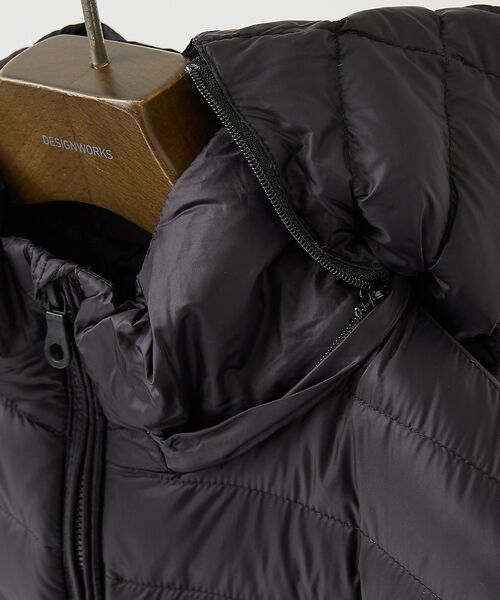 DESIGNWORKS / デザインワークス ダウンジャケット・ベスト | ニットコンビ　ダウンフード タフタ ブルゾン | 詳細11