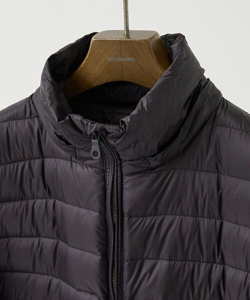 DESIGNWORKS / デザインワークス ダウンジャケット・ベスト | ニットコンビ　ダウンフード タフタ ブルゾン | 詳細12