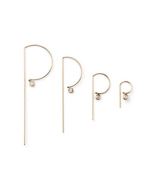 DESIGNWORKS / デザインワークス ピアス・イヤリング | 【Lamie/ラミエ 】 Pピアス　Dia(SS) | 詳細2