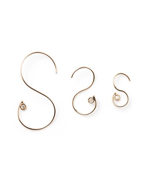 DESIGNWORKS / デザインワークス ピアス・イヤリング | 【Lamie/ラミエ 】S ピアス Dia (S)左耳 | 詳細2