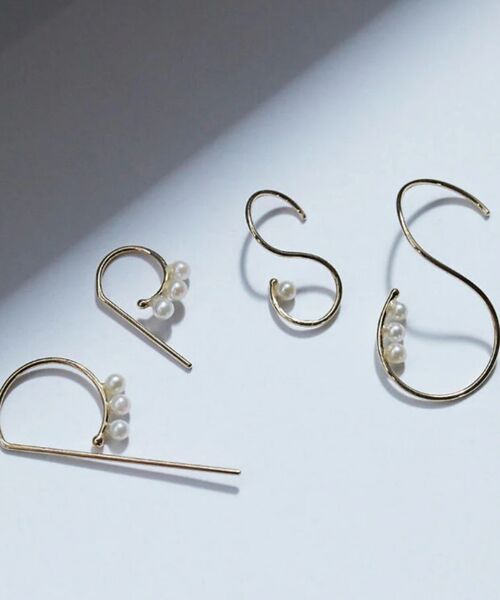 DESIGNWORKS / デザインワークス ピアス・イヤリング | 【Lamie/ラミエ 】S ピアス Akoya (S)左耳 | 詳細3