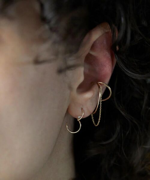 DESIGNWORKS / デザインワークス ピアス・イヤリング | 【Lamie/ラミエ 】 S ピアス Akoya (SS)左耳 | 詳細2