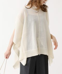 DESIGNWORKS / デザインワークス ニット・セーター | ポンチョ風シアーニットプルオーバー