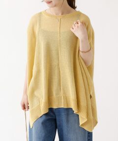 DESIGNWORKS / デザインワークス ニット・セーター | ポンチョ風シアーニットプルオーバー