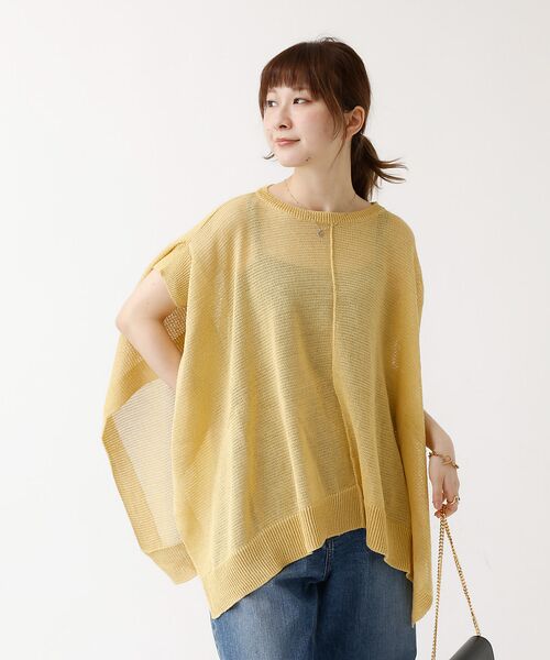 DESIGNWORKS / デザインワークス ニット・セーター | ポンチョ風シアーニットプルオーバー | 詳細5