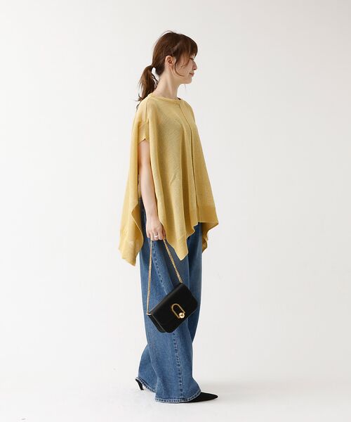 DESIGNWORKS / デザインワークス ニット・セーター | ポンチョ風シアーニットプルオーバー | 詳細7