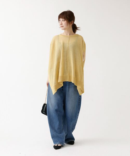 DESIGNWORKS / デザインワークス ニット・セーター | ポンチョ風シアーニットプルオーバー | 詳細9