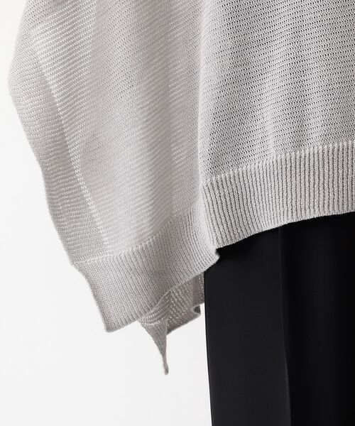 DESIGNWORKS / デザインワークス ニット・セーター | ポンチョ風シアーニットプルオーバー | 詳細20