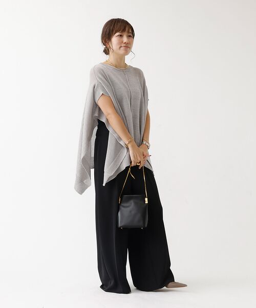 DESIGNWORKS / デザインワークス ニット・セーター | ポンチョ風シアーニットプルオーバー | 詳細13