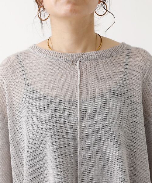 DESIGNWORKS / デザインワークス ニット・セーター | ポンチョ風シアーニットプルオーバー | 詳細18