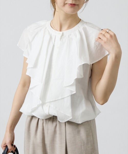 DESIGNWORKS / デザインワークス シャツ・ブラウス | フロントラッフルブラウス | 詳細1