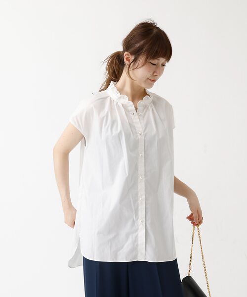 DESIGNWORKS / デザインワークス シャツ・ブラウス | パールボタンノースリーブブラウス | 詳細2