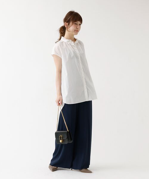 DESIGNWORKS / デザインワークス シャツ・ブラウス | パールボタンノースリーブブラウス | 詳細4