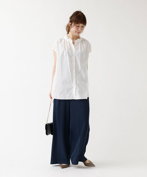 DESIGNWORKS / デザインワークス シャツ・ブラウス | パールボタンノースリーブブラウス | 詳細6