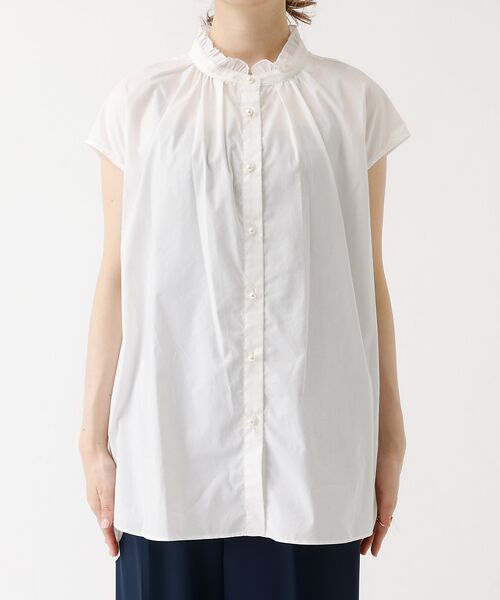 DESIGNWORKS / デザインワークス シャツ・ブラウス | パールボタンノースリーブブラウス | 詳細8