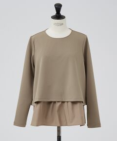 DESIGNWORKS / デザインワークス トップス | 後ろタフタ切替えプルオーバー