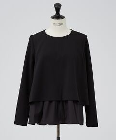 DESIGNWORKS / デザインワークス トップス | 後ろタフタ切替えプルオーバー