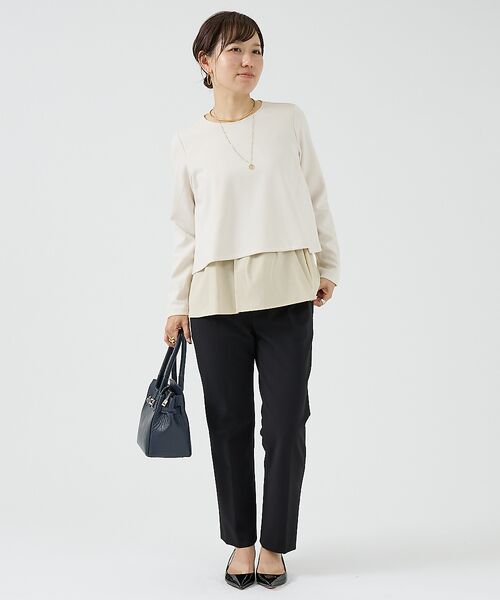 DESIGNWORKS / デザインワークス トップス | 後ろタフタ切替えプルオーバー | 詳細2