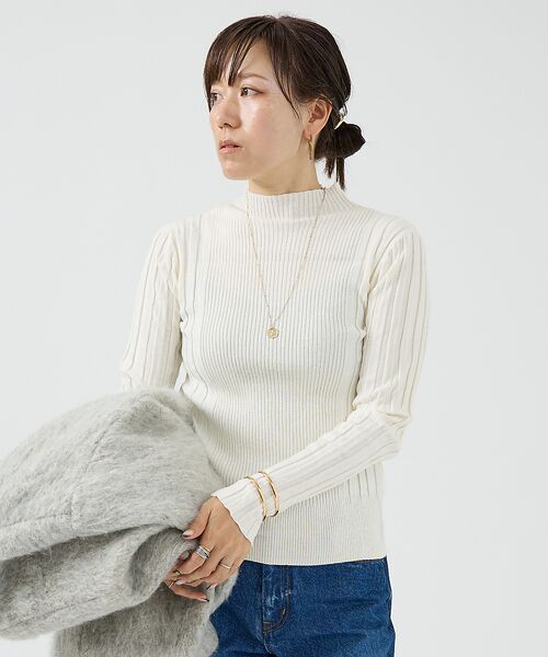 DESIGNWORKS / デザインワークス ニット・セーター | コットンカシミヤリブニットプルオーバー | 詳細2