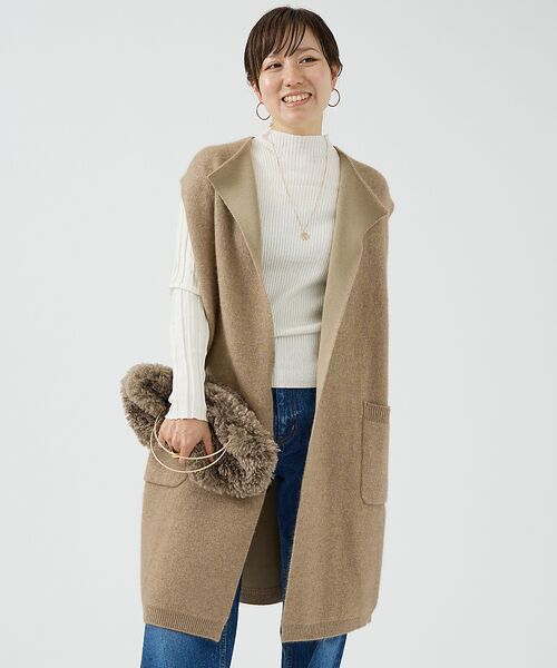 DESIGNWORKS / デザインワークス ニット・セーター | コットンカシミヤリブニットプルオーバー | 詳細3