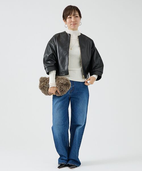 DESIGNWORKS / デザインワークス ニット・セーター | コットンカシミヤリブニットプルオーバー | 詳細4