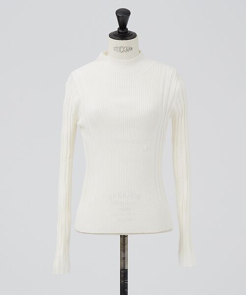 DESIGNWORKS / デザインワークス ニット・セーター | コットンカシミヤリブニットプルオーバー | 詳細5