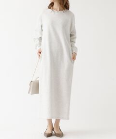 DESIGNWORKS / デザインワークス ワンピース | パール付きスウェットワンピース