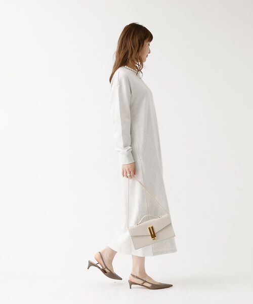 DESIGNWORKS / デザインワークス ワンピース | パール付きスウェットワンピース | 詳細3