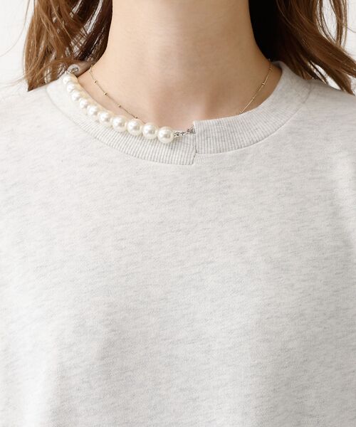 DESIGNWORKS / デザインワークス ワンピース | パール付きスウェットワンピース | 詳細7