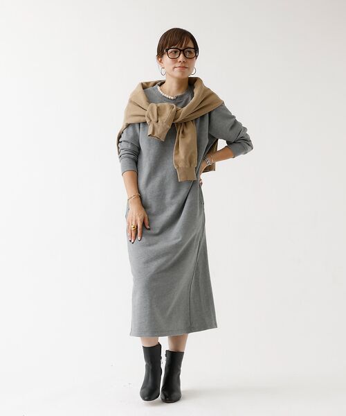 DESIGNWORKS / デザインワークス ワンピース | パール付きスウェットワンピース | 詳細11