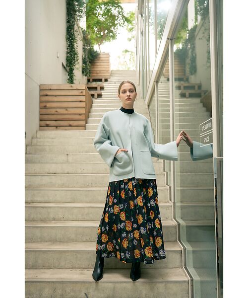 DESIGNWORKS / デザインワークス ロング・マキシ丈スカート | 【セットアップ対応】フラワープリントプリーツスカート | 詳細6