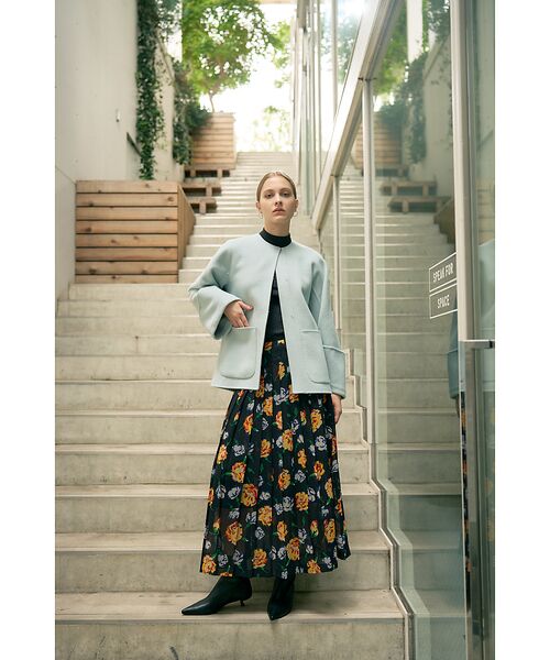 DESIGNWORKS / デザインワークス ロング・マキシ丈スカート | 【セットアップ対応】フラワープリントプリーツスカート | 詳細11