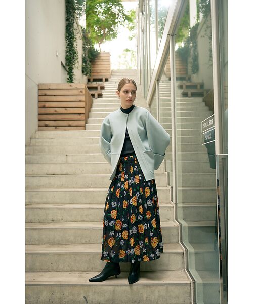 DESIGNWORKS / デザインワークス ロング・マキシ丈スカート | 【セットアップ対応】フラワープリントプリーツスカート | 詳細12