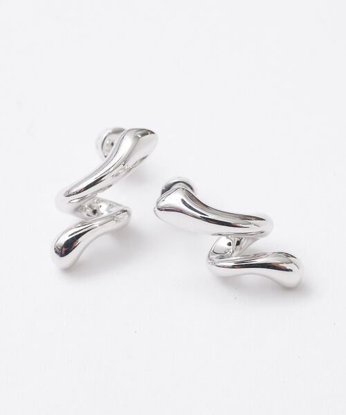 DESIGNWORKS / デザインワークス ピアス・イヤリング | 【MARIA BLACK/マリアブラック 】Coil Curl Srud Sil | 詳細2