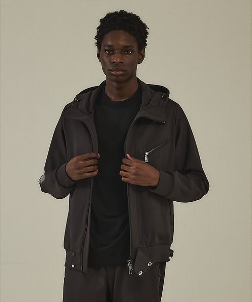 DESIGNWORKS/デザインワークス 【セットアップ対応】ストレッチナイロン アクティブライダース フーディー チャコールグレー 50 DESIGNWORKS/デザインワークス 【セットアップ対応】ストレッチナイロン アクティブライダース フーディー チャコールグレー 50