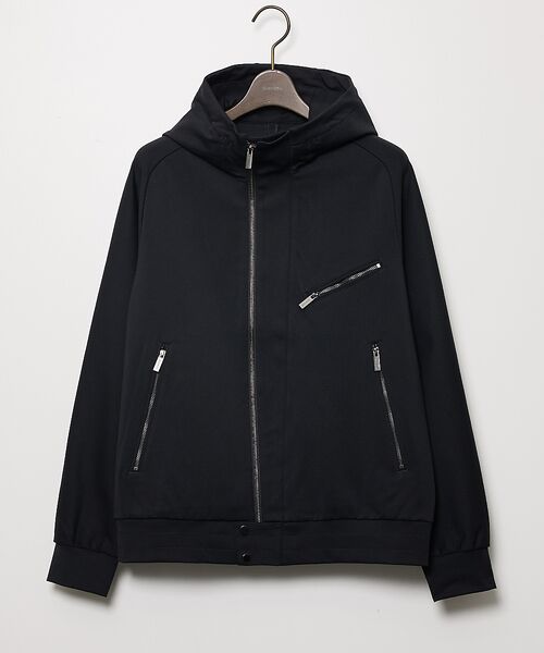 DESIGNWORKS / デザインワークス ブルゾン | 【セットアップ対応】ストレッチナイロン アクティブライダース フーディー(ダークネイビー)