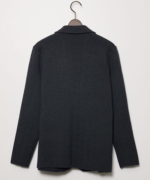 DESIGNWORKS / デザインワークス テーラードジャケット | 【セットアップ対応】ビックヘリンボン柄 ニットジャケット | 詳細6