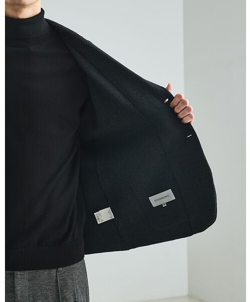 DESIGNWORKS / デザインワークス テーラードジャケット | 【セットアップ対応】ビックヘリンボン柄 ニットジャケット | 詳細12