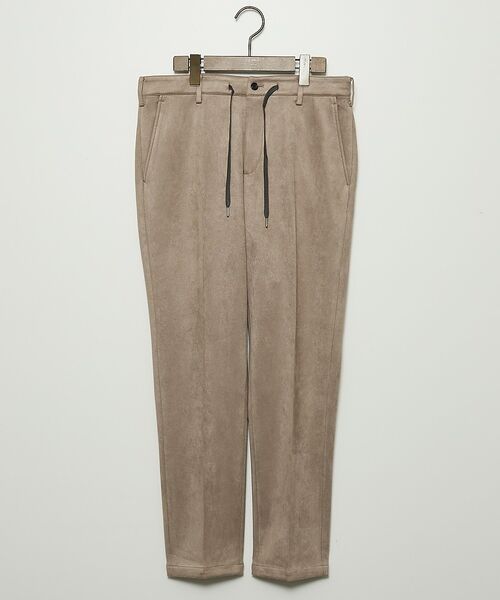 DESIGNWORKS / デザインワークス スラックス・ドレスパンツ | 【セットアップ対応】ストレッチスエード スラックス / トラウザーズ(グレー)