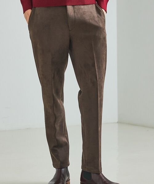 DESIGNWORKS / デザインワークス スラックス・ドレスパンツ | 【セットアップ対応】ストレッチスエード スラックス / トラウザーズ | 詳細5