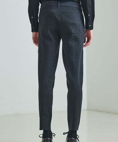 DESIGNWORKS / デザインワークス スラックス・ドレスパンツ | 【セットアップ対応】ビックヘリンボン柄 ニットスラックス | 詳細4