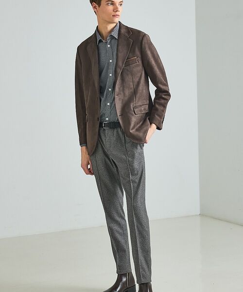 DESIGNWORKS / デザインワークス テーラードジャケット | 【セットアップ対応】ストレッチスエード ジャケット | 詳細4