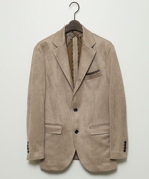 DESIGNWORKS / デザインワークス テーラードジャケット | 【セットアップ対応】ストレッチスエード ジャケット(グレー)