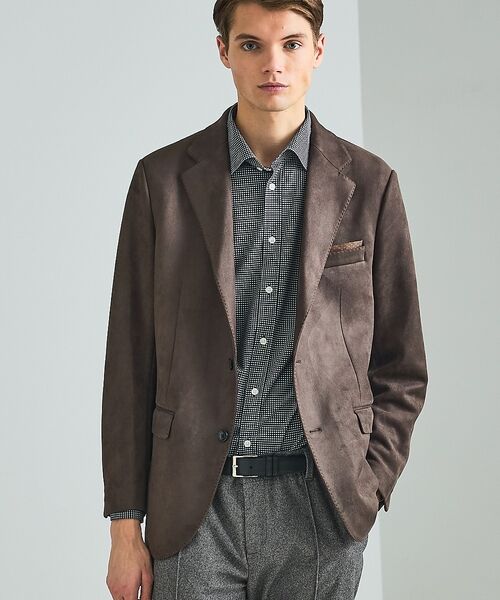 DESIGNWORKS / デザインワークス テーラードジャケット | 【セットアップ対応】ストレッチスエード ジャケット | 詳細7