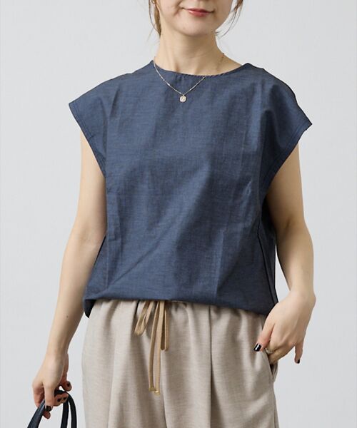 DESIGNWORKS / デザインワークス シャツ・ブラウス | リネン混フレンチコクーンブラウス | 詳細7