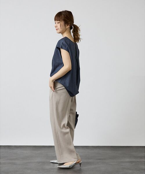 DESIGNWORKS / デザインワークス シャツ・ブラウス | リネン混フレンチコクーンブラウス | 詳細10