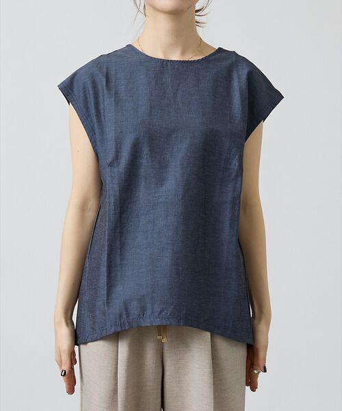 DESIGNWORKS / デザインワークス シャツ・ブラウス | リネン混フレンチコクーンブラウス | 詳細12