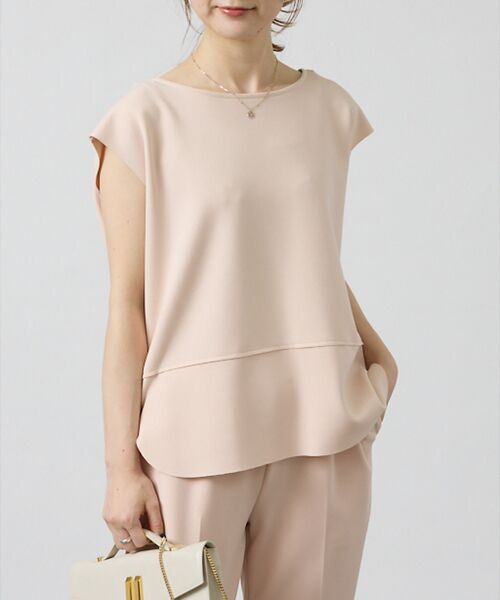 DESIGNWORKS / デザインワークス シャツ・ブラウス | 【セットアップ対応】アクアジャージー後ろボタンブラウス | 詳細1